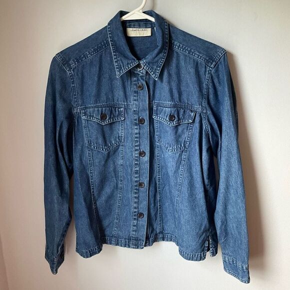 Lemongrass Denim Button Up, Small. Coastal Cowgirl, Minimalist - Picture 11 of 11